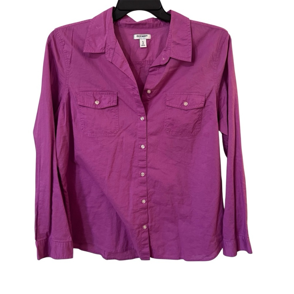 Old navy  Women's Purple Button-Up Shirt XL